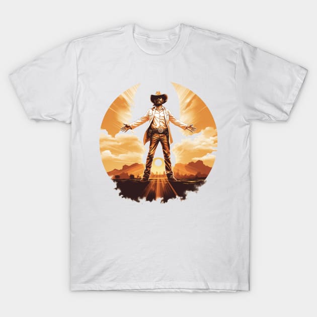 Vibrant Dawn Cowboy T-Shirt by MuseOfMilo